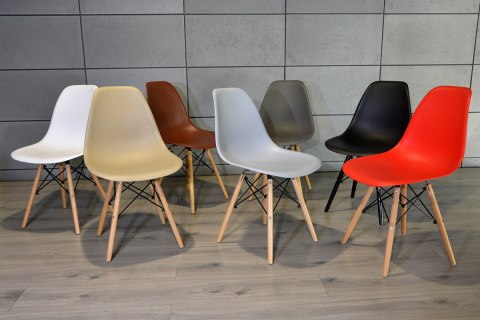 Krzesło skandynawskie IMPERIA BEIGE SMOKE Lugano Krzesło skandynawskie IMPERIA BEIGE SMOKE Lugano