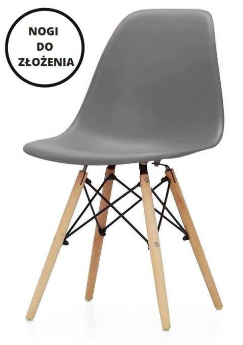 Krzesło skandynawskie IMPERIA DARK GREY DM Lugano Krzesło skandynawskie IMPERIA DARK GREY DM Lugano