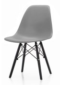 Krzesło skandynawskie IMPERIA DARK GREY SMOKE Lugano