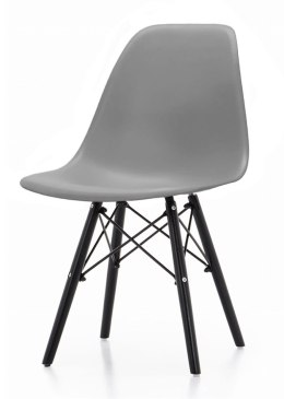 Krzesło skandynawskie IMPERIA DARK GREY SMOKE Lugano