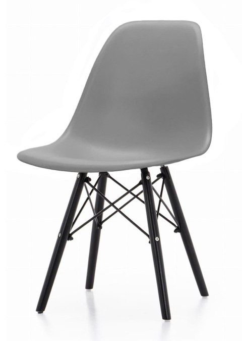 Krzesło skandynawskie IMPERIA DARK GREY SMOKE Lugano