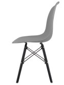 Krzesło skandynawskie IMPERIA DARK GREY SMOKE Lugano
