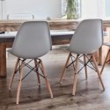 Krzesło skandynawskie IMPERIA LIGHT GREY DM Lugano