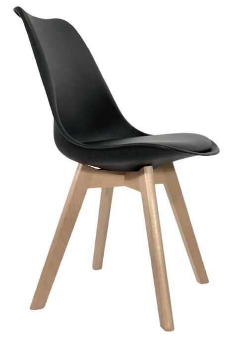 Krzesło skandynawskie MONZA BLACK Pro Lugano Krzesło skandynawskie MONZA BLACK Pro Lugano