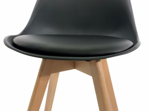 Krzesło skandynawskie MONZA BLACK Pro Lugano Krzesło skandynawskie MONZA BLACK Pro Lugano