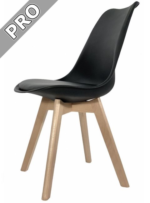 Krzesło skandynawskie MONZA BLACK Pro Lugano Krzesło skandynawskie MONZA BLACK Pro Lugano