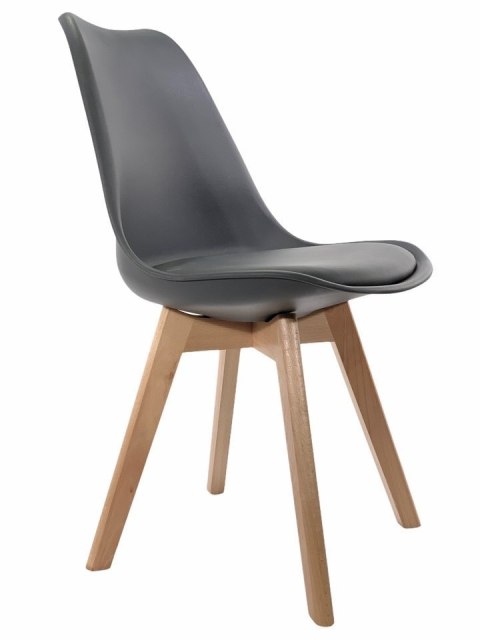 Krzesło skandynawskie MONZA DARK GREY II GATUNEK Lugano Krzesło skandynawskie MONZA DARK GREY II GATUNEK Lugano