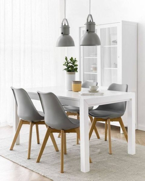 Krzesło skandynawskie MONZA DARK GREY II GATUNEK Lugano Krzesło skandynawskie MONZA DARK GREY II GATUNEK Lugano