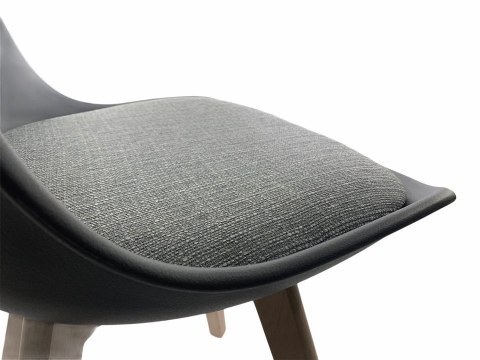 Krzesło skandynawskie MONZA DARK GREY Pro - Grey Fabric V Lugano Krzesło skandynawskie MONZA DARK GREY Pro - Grey Fabric V Lugano