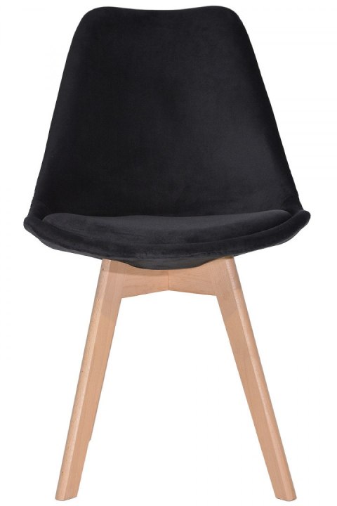 Krzesło skandynawskie MONZA GRANDE BLACK VELVET II GATUNEK Lugano Krzesło skandynawskie MONZA GRANDE BLACK VELVET II GATUNEK Lugano