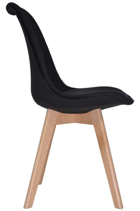 Krzesło skandynawskie MONZA GRANDE BLACK VELVET II GATUNEK Lugano Krzesło skandynawskie MONZA GRANDE BLACK VELVET II GATUNEK Lugano