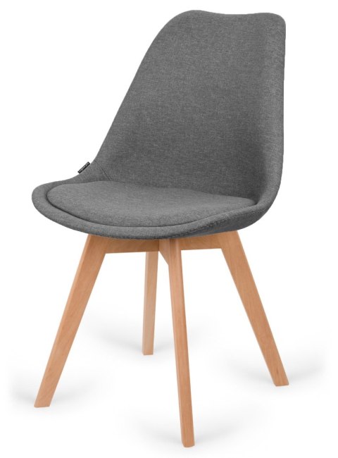 Krzesło skandynawskie MONZA GRANDE GREY FABRIC Lugano Krzesło skandynawskie MONZA GRANDE GREY FABRIC Lugano