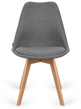 Krzesło skandynawskie MONZA GRANDE GREY FABRIC Lugano