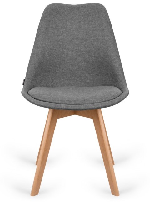 Krzesło skandynawskie MONZA GRANDE GREY FABRIC Lugano Krzesło skandynawskie MONZA GRANDE GREY FABRIC Lugano
