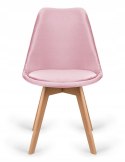Krzesło skandynawskie MONZA GRANDE PINK VELVET OUTLET Lugano