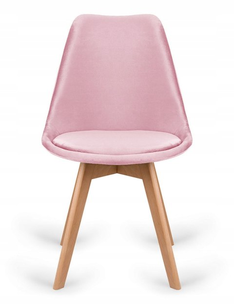 Krzesło skandynawskie MONZA GRANDE PINK VELVET OUTLET Lugano Krzesło skandynawskie MONZA GRANDE PINK VELVET OUTLET Lugano