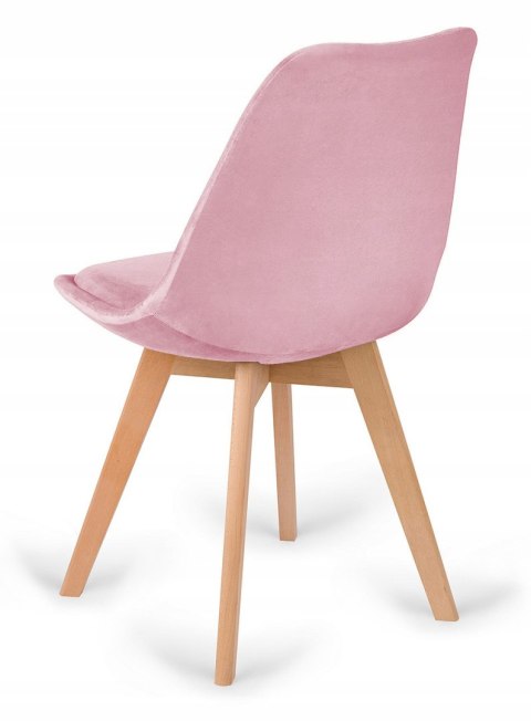 Krzesło skandynawskie MONZA GRANDE PINK VELVET OUTLET Lugano Krzesło skandynawskie MONZA GRANDE PINK VELVET OUTLET Lugano