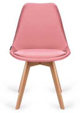 Krzesło skandynawskie MONZA GRANDE PINK VELVET Lugano