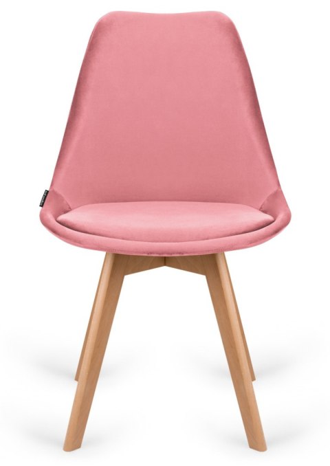 Krzesło skandynawskie MONZA GRANDE PINK VELVET Lugano Krzesło skandynawskie MONZA GRANDE PINK VELVET Lugano