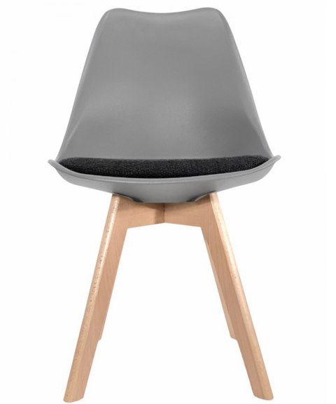 Krzesło skandynawskie MONZA LIGHT GREY - Black Fabric II Lugano Krzesło skandynawskie MONZA LIGHT GREY - Black Fabric II Lugano
