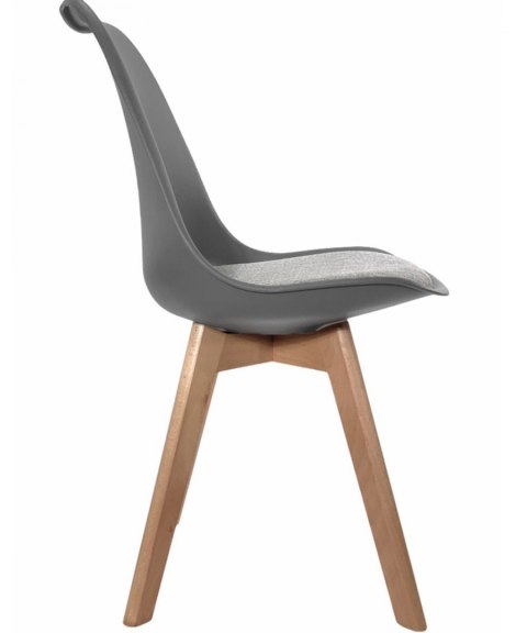 Krzesło skandynawskie MONZA LIGHT GREY - Grey Fabric II Lugano Krzesło skandynawskie MONZA LIGHT GREY - Grey Fabric II Lugano