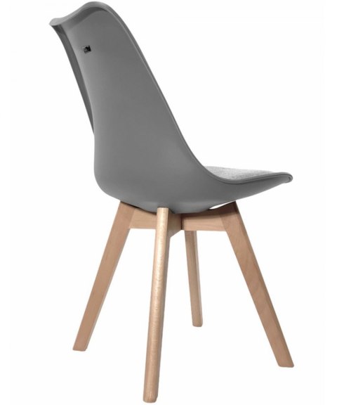 Krzesło skandynawskie MONZA LIGHT GREY - Grey Fabric II Lugano Krzesło skandynawskie MONZA LIGHT GREY - Grey Fabric II Lugano