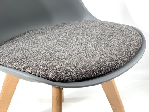Krzesło skandynawskie MONZA LIGHT GREY - Grey Fabric II Lugano Krzesło skandynawskie MONZA LIGHT GREY - Grey Fabric II Lugano
