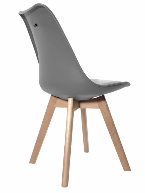 Krzesło skandynawskie MONZA LIGHT GREY - Grey Fabric II Lugano Krzesło skandynawskie MONZA LIGHT GREY - Grey Fabric II Lugano