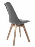 Krzesło skandynawskie MONZA LIGHT GREY PU II GATUNEK Lugano