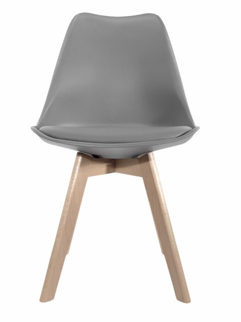 Krzesło skandynawskie MONZA LIGHT GREY PU Lugano Krzesło skandynawskie MONZA LIGHT GREY PU Lugano