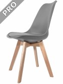 Krzesło skandynawskie MONZA LIGHT GREY Pro Lugano