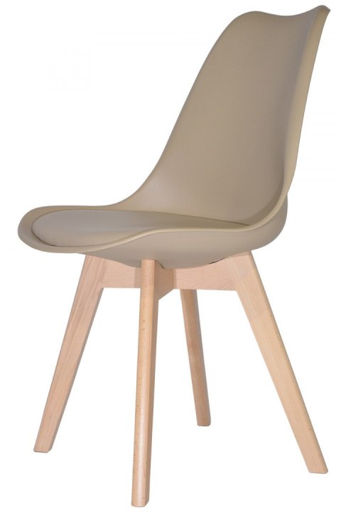 Krzesło skandynawskie MONZA BEIGE PU Lugano Krzesło skandynawskie MONZA BEIGE PU Lugano
