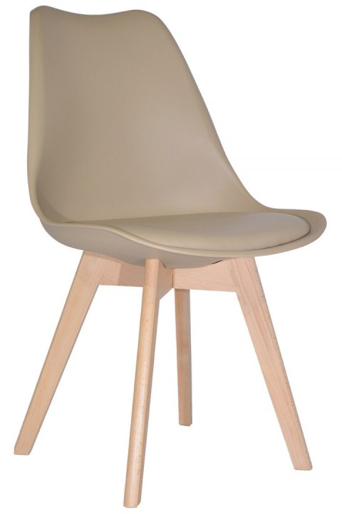 Krzesło skandynawskie MONZA BEIGE PU Lugano Krzesło skandynawskie MONZA BEIGE PU Lugano