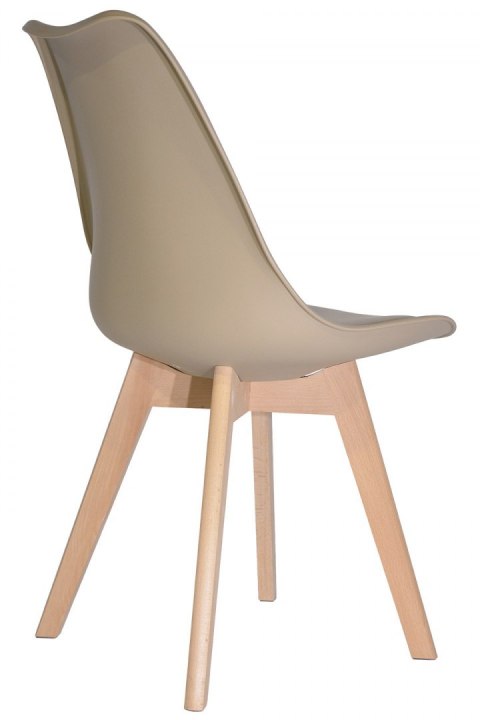 Krzesło skandynawskie MONZA BEIGE PU Lugano Krzesło skandynawskie MONZA BEIGE PU Lugano