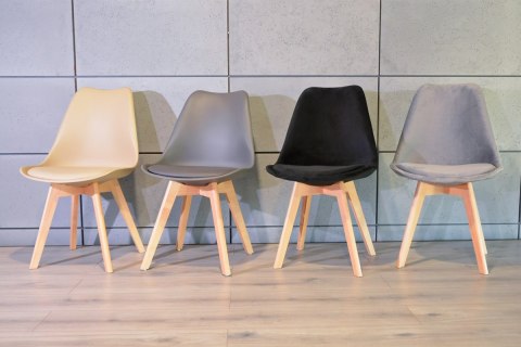 Krzesło skandynawskie MONZA BEIGE PU Lugano Krzesło skandynawskie MONZA BEIGE PU Lugano