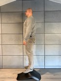 Krzesło skandynawskie MONZA WHITE - LIGHT GREY PU Lugano