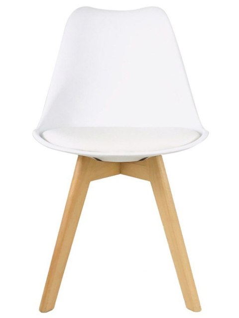 Krzesło skandynawskie MONZA WHITE Pro PU Lugano Krzesło skandynawskie MONZA WHITE Pro PU Lugano