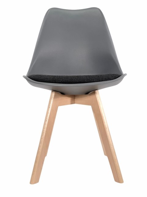 Krzesło skandynawskie OUTLET MONZA DARK GREY - Black Fabric II Lugano Krzesło skandynawskie OUTLET MONZA DARK GREY - Black Fabric II Lugano