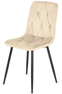 Krzesło tapicerowane BORGO VELVET BEIGE Lugano