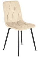 Krzesło tapicerowane BORGO VELVET BEIGE Lugano