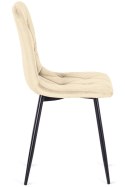 Krzesło tapicerowane BORGO VELVET BEIGE Lugano