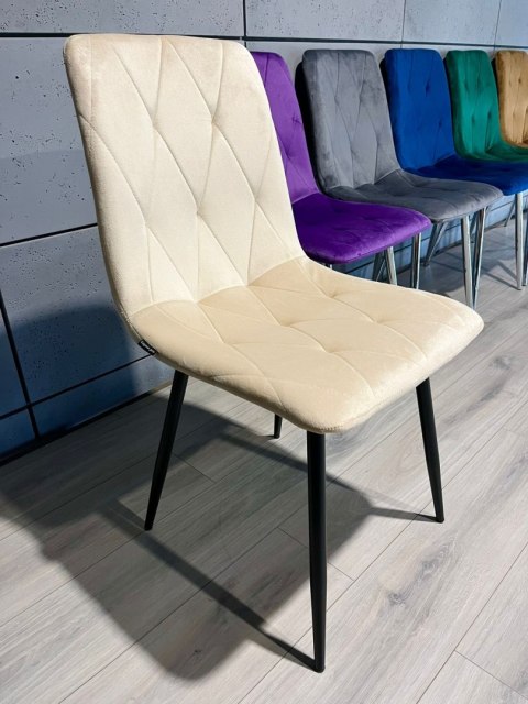 Krzesło tapicerowane BORGO VELVET BEIGE Lugano Krzesło tapicerowane BORGO VELVET BEIGE Lugano