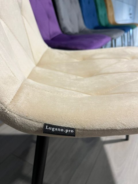Krzesło tapicerowane BORGO VELVET BEIGE Lugano Krzesło tapicerowane BORGO VELVET BEIGE Lugano