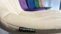 Krzesło tapicerowane BORGO VELVET BEIGE SILVER Lugano