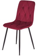 Krzesło tapicerowane BORGO VELVET BURGUNDY Lugano