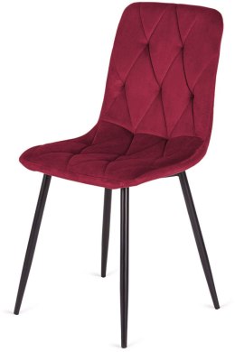 Krzesło tapicerowane BORGO VELVET BURGUNDY Lugano