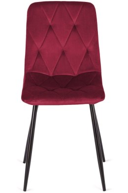 Krzesło tapicerowane BORGO VELVET BURGUNDY Lugano