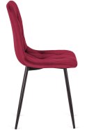Krzesło tapicerowane BORGO VELVET BURGUNDY Lugano