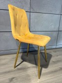 Krzesło tapicerowane BORGO VELVET MUSTARD GOLD Lugano