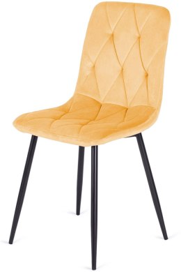 Krzesło tapicerowane BORGO VELVET MUSTARD Lugano